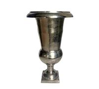 Vase Médicis Aluminium argenté 30x30x51cm