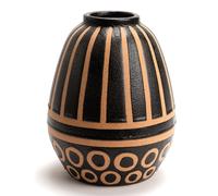 Vase Meyya 21 cm - - Noir - Grès