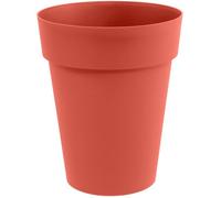 EDA - Pot de Fleur Vase Mi-Haut Toscane Ø 44 cm - Volume 50 L - Ø 44 x H.53 cm - Orange Terre Battue