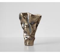 Vase Mimoro l28 x P24 x H38 cm Aluminium Laguna Antica Fait main