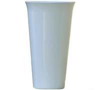 Vase minimaliste en plastique 26 cm pour fleurs séchées (rond, bleu clair) | Silhouette élégante, s'adapte à la décoration moderne, idéal pour les arrangements secs, décoration de salon, facile à placer