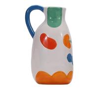 Vase Moderne en Céramique Peinte pour La Décoration Intérieure, Vases Créatifs Et Mignons pour Centres De Table- pour Bureau, Bibliothèque, Cheminée, Décoration De Mariage(Blue)