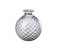 VENINI Vase Monofiori Transparent avec Fil Rouge H24.5