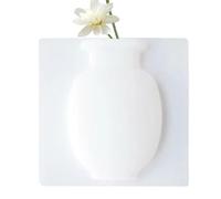 Vase mural autocollant innovant sans trace pour fenêtre murale | Vase en silicone transparent sans dommage pour fenêtre, vase, vitrage, murs, miroirs en verre, carrelage, maison, bureau