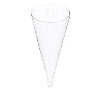 Vase Mural en Verre Borosilicate Conique Transparent | Décoration Murale Élégante, Résistant aux Chocs Thermiques, Salon ou Bureau
