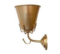 Vase Murale en Argent Élégant pour Les Fleurs Et L'organisation Conception Victoria pour Salle De Bain Ou Entrée Laiton Laiton