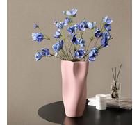 Vase Nordique en Terre Cuite pour la décoration intérieure Vase Minimaliste Rustique et Vintage. Vase à Fleurs Moderne idéal pour décorer Un Salon Une,Rose