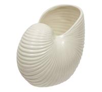Vase Ocea Coquillage en Dolomite 22x14x18,5 cm Blanc - Atmosphera Créateur d'intérieur