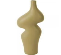 Vase Organic Curves Large polyrésine Marron Latte