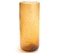 Vase paillette 35 cm ambre