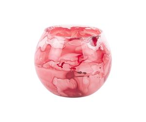 Vase petit verre Present Time Blended Rouge 8x7 cm