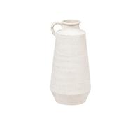 Atmosphera - Vase pichet en métal ERAN - H. 41 cm - Blanc - Eran Blanc G