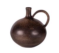 Vase Pompéi brun 19,5 cm - - - Grès