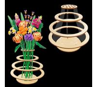 Vase pour Fleurs Lego, Vase à Fleurs en Bois pour kit de Construction de Bouquet Lego, Support pour Roses Lego, Fleurs de Cerisier, tournesols, Tulipes, jonquilles, Lotus (modèle 2)