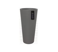 Vase Pur Droit Rond Haut 40CM Anthracite Extérieur Intérieur Jardin