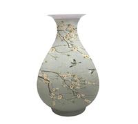 Vase Puzzle 3D, 140 pièces, Vase à Fleurs Faire soi-même, Motif Fleur de Prunier et Oiseau Style Chinois, Aucune Colle nécessaire, décoratif for la décoration Maison
