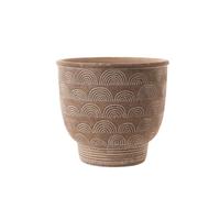 Vase Rabat 21 cm pierre reconstituée 23.50x23.50 cm