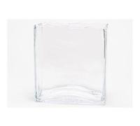Vase rectangle déco 24 cm - Lou De Castellane - Transparent - Verre Transparent