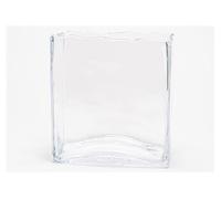 Vase rectangle déco 24 cm - Lou De Castellane - Transparent - Verre Transparent