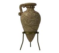 Vase Rhyton du héros grec d'Achille en terre cuite