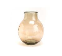 Vase rond 12 L taupe verre 29.00x29.00 cm