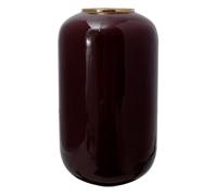 Vase Rond Déco "Somyu" 48cm Bordeaux & Or