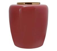 Vase Rond Design "Tribuna" 36cm Corail & Or