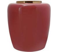 Vase Rond Design "Tribuna" 36cm Corail & Or G