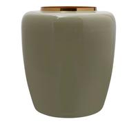 Vase Rond Design "Tribuna" 36cm Menthe & Or