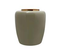 Vase Rond Design "Tribuna" 36cm Menthe & Or