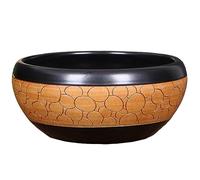 Vase rond en céramique de 22,9 cm, 30,5 cm, 40,6 cm, 48,3 cm, 58,4 cm, bol à fruits, pots de bain for oiseaux, pot de fleurs polyvalent for armoires TV, comptoir de cuisine, bureau, décoration intérie