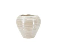 Vase Mauro Ferretti Perly Round Beige 27x24 cm