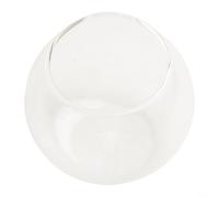 Vase rond en verre borosilicate transparent pour arrangements floraux, table de mariage, 12 cm (A)