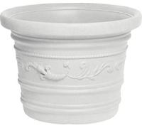 Vase rond festonné Ø 60 double CONSEIL cm couleur résine blanche
