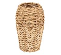 vase cylindrique jacinthe tressé 35cm nature - générique 198115 Gris G
