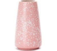 Vase Rose - Vase en céramique rose de 15,2 cm pour fleurs, jolis vases modernes pour décoration d'intérieur, vases minimalistes pour centres de table, salon, chambre ou cadeau (Rose flocon de neige