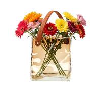 Vase Sac À Main Pour Fleurs | Décoration Intérieure Moderne et Esthétique | Support pour Composition Florale - pour Salon Cuisine Bureau Étagère Campagne Mariage Fête Anniversaire