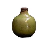 Vase Soliflore céramique Vert émail 10x9cm