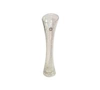 Vase Soliflore Craquele 30 X 7 Cm Transparent Decoration Maison