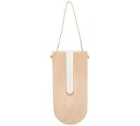 Vase soliflore en bois - Arc à suspendre - 16 x 7 x 2,5 cm