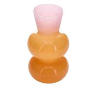 Vase Soliflore Pool en verre 8x8x14 5cm Orange et Rose - Atmosphera Créateur d'intérieur