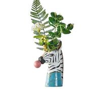 Vase soufflant Bubble Art, Vase Visage d'animal, Vase de décoration d'intérieur Moderne (Pas de Plantes) - Zèbre