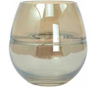 Vase soufflé à la bouche en verre AQUA8 17x17x17 ambre