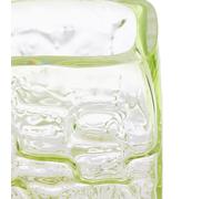 Vase Square Relief LxWxH 14x14x34cm