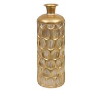 Vase Strié en Métal "Belli" 60cm Doré