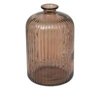 Vase ""Luz"" verre recyclé marron H23cm - Atmosphera Créateur d'intérieur