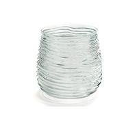 Vase strie mer rond 17 cm - Amadeus - Transparent - Verre Transparent G