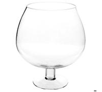 Vase sur pied verre H24,5cm - Atmosphera Créateur d'intérieur