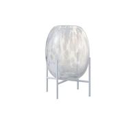 Vase sur pied verre transparent Licia H 23 cm