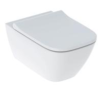 VASE SUSPENDU GEBERIT SMYLE SQUARE RIMFREE AVEC SIÈGE ENVELOPPANT BLANC